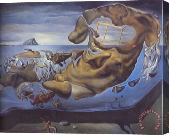 Salvador Dali Rhinocerotic Figure of Phidias Illisos Stretched Canvas Print / Canvas Art