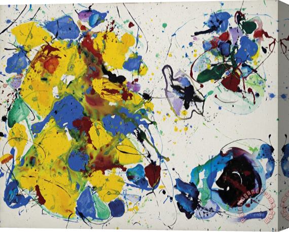 Sam Francis Erotic Arabesque, 1987 Stretched Canvas Painting / Canvas Art