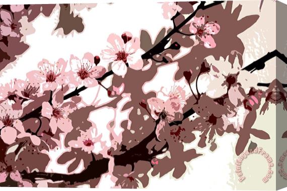 Sarah OToole Japanese Blossom Stretched Canvas Print / Canvas Art