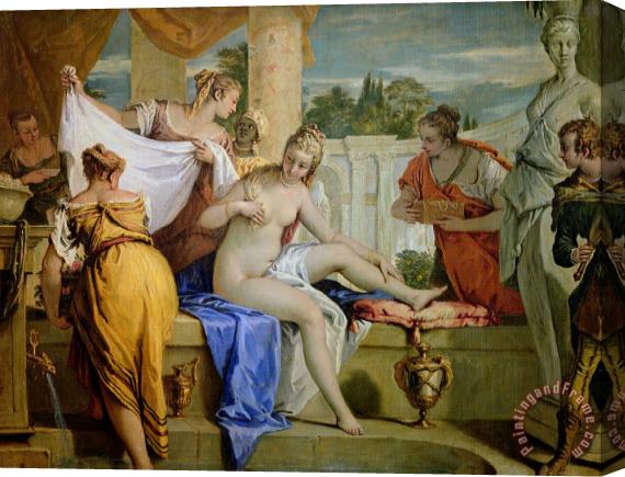 Sebastiano Ricci Bathsheba Bathing Stretched Canvas Painting / Canvas Art