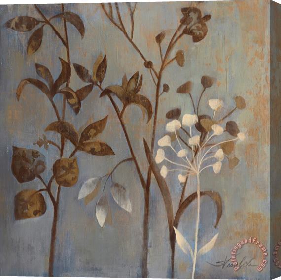 Silvia Vassileva Branches in Dusty Blue I Stretched Canvas Print / Canvas Art