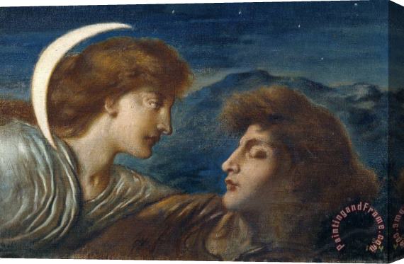 Simeon Solomon The Moon And Sleep Stretched Canvas Painting / Canvas Art
