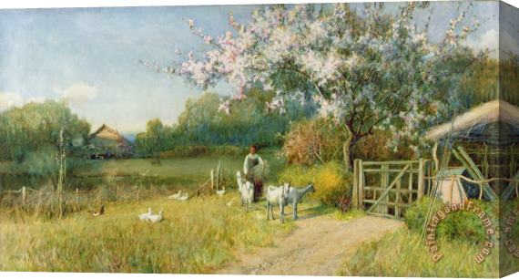 Sir Alfred East Springtime Stretched Canvas Painting / Canvas Art