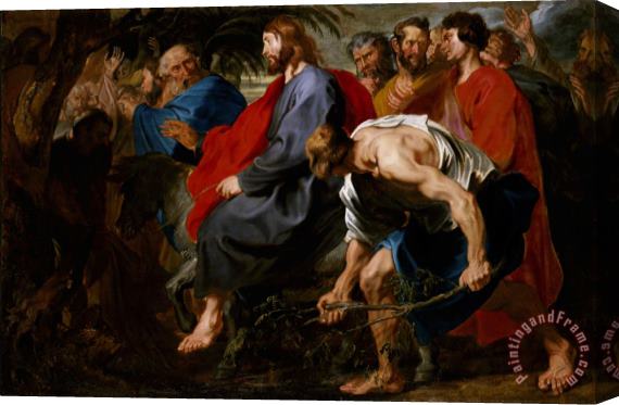 Sir Anthony Van Dyck Entry of Christ Into Jerusalem Stretched Canvas Print / Canvas Art