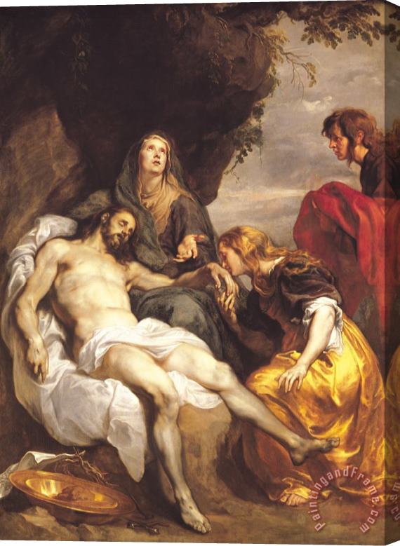 Sir Anthony van Dyck Pieta Stretched Canvas Painting / Canvas Art