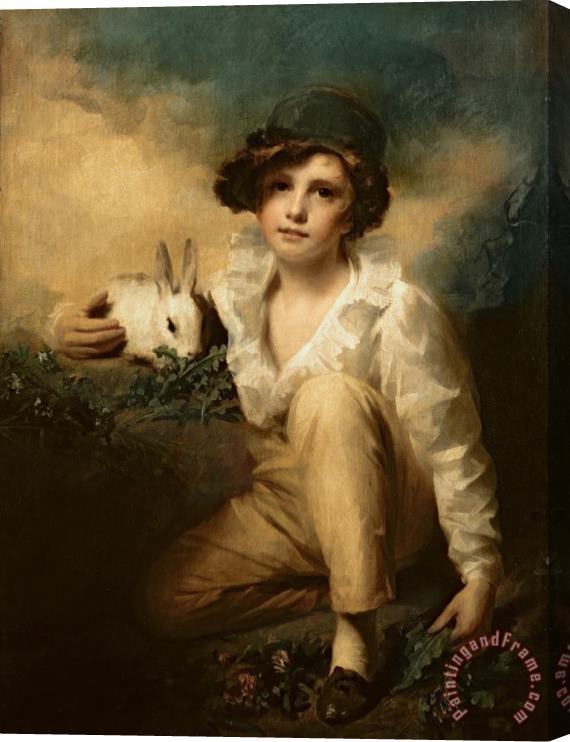 Sir Henry Raeburn Boy and Rabbit Stretched Canvas Painting / Canvas Art