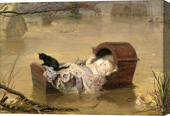 Sir John Everett Millais A Flood Stretched Canvas Painting / Canvas Art