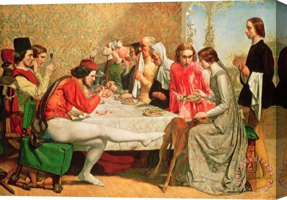 Sir John Everett Millais Isabella Stretched Canvas Print / Canvas Art