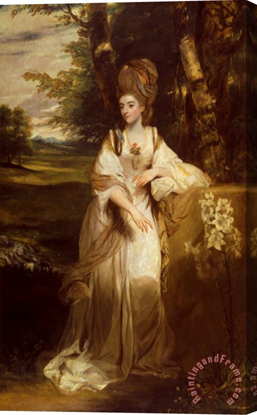 Sir Joshua Reynolds Lady Bampfylde Stretched Canvas Painting / Canvas Art