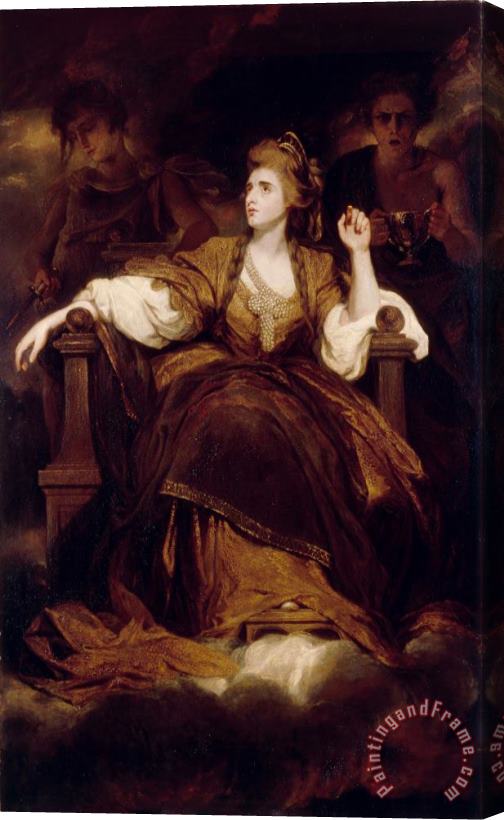 Sir Joshua Reynolds Mrs Siddons As The Tragic Muse Stretched Canvas Print / Canvas Art