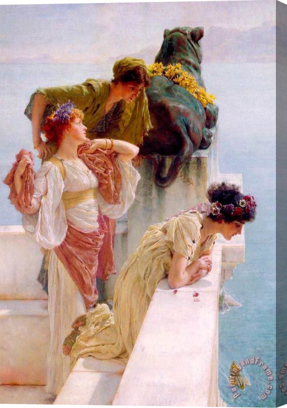 Sir Lawrence Alma-Tadema A Coign of Vantage Left Stretched Canvas Painting / Canvas Art