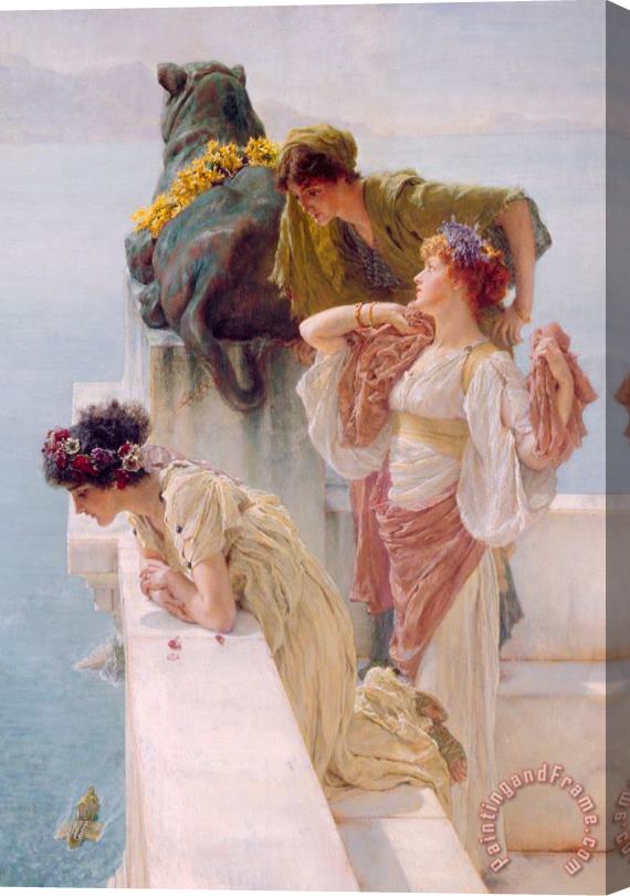 Sir Lawrence Alma-Tadema A Coign of Vantage Stretched Canvas Print / Canvas Art
