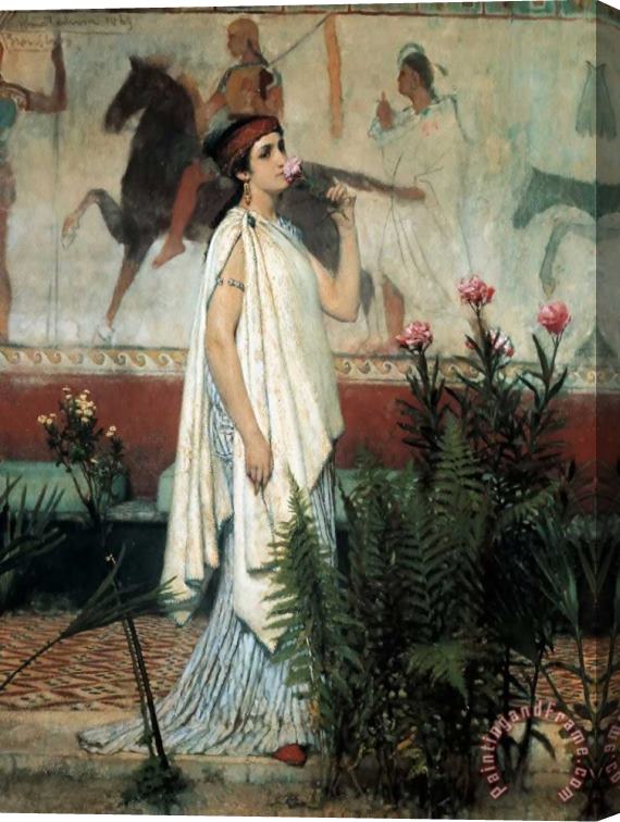 Sir Lawrence Alma-Tadema A Greek Woman Stretched Canvas Painting / Canvas Art