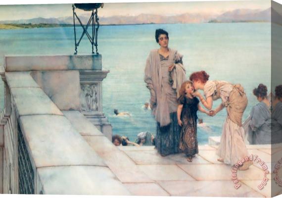 Sir Lawrence Alma-Tadema A Kiss Stretched Canvas Print / Canvas Art