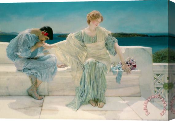 Sir Lawrence Alma-Tadema Ask me no more Stretched Canvas Painting / Canvas Art