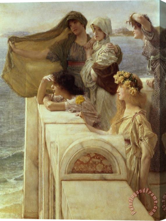 Sir Lawrence Alma-Tadema At Aphrodite's Cradle Stretched Canvas Painting / Canvas Art