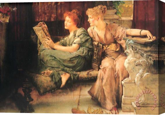 Sir Lawrence Alma-Tadema Comparisons Stretched Canvas Print / Canvas Art