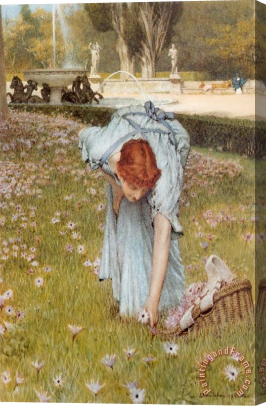Sir Lawrence Alma-Tadema Flora Stretched Canvas Print / Canvas Art