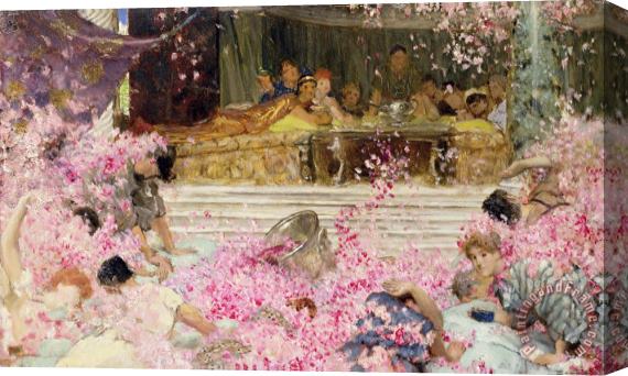 Sir Lawrence Alma-Tadema Study for The Roses of Heliogabulus Stretched Canvas Painting / Canvas Art