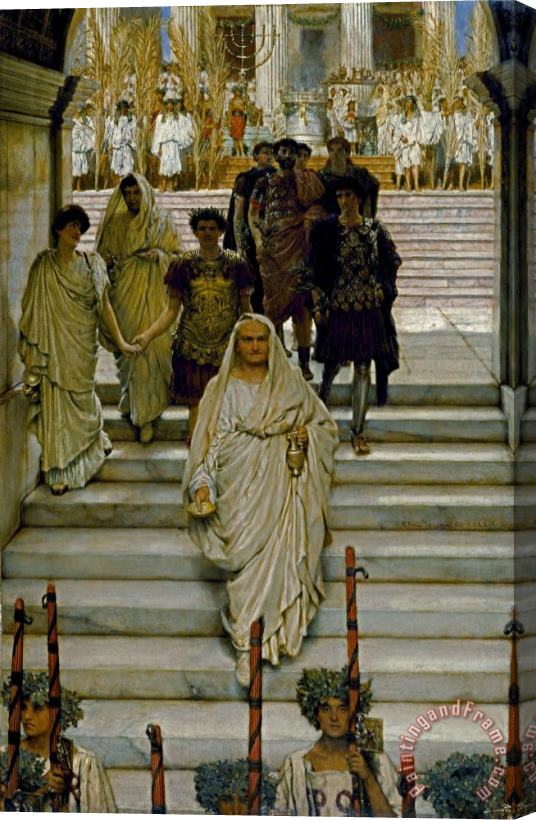 Sir Lawrence Alma-Tadema The Triumph of Titus Stretched Canvas Print / Canvas Art