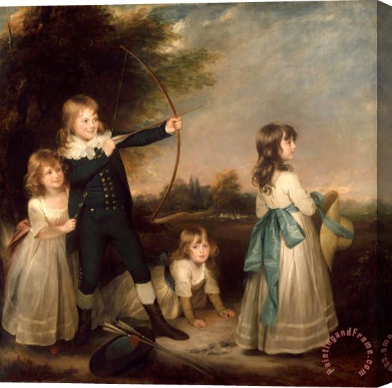 Sir William Beechey The Oddie Children, 1789 Stretched Canvas Print / Canvas Art