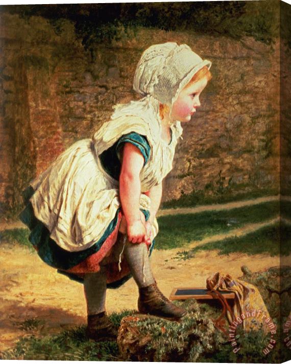 Sophie Anderson Wait for Me Stretched Canvas Painting / Canvas Art