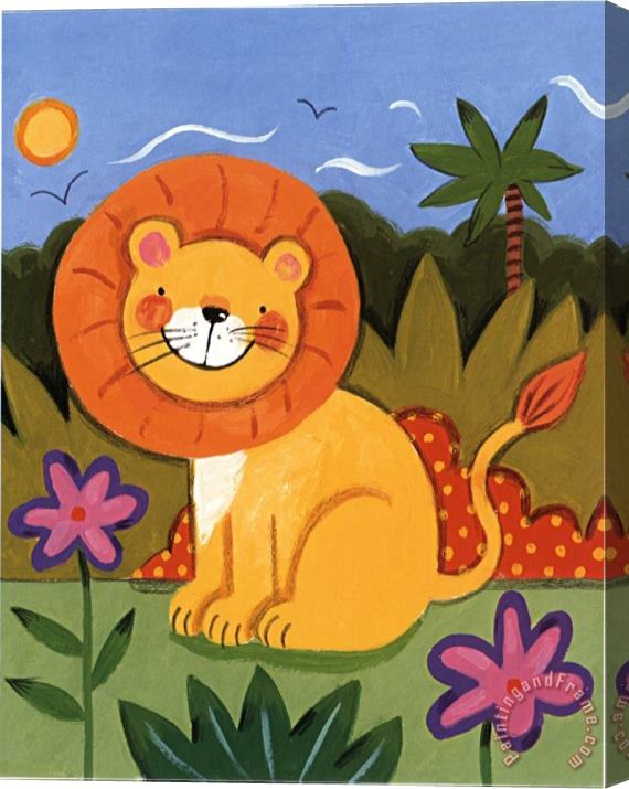 Sophie Harding Baby Lion Stretched Canvas Painting / Canvas Art