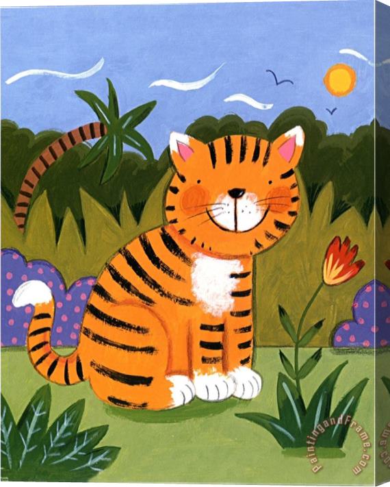 Sophie Harding Baby Tiger Stretched Canvas Print / Canvas Art