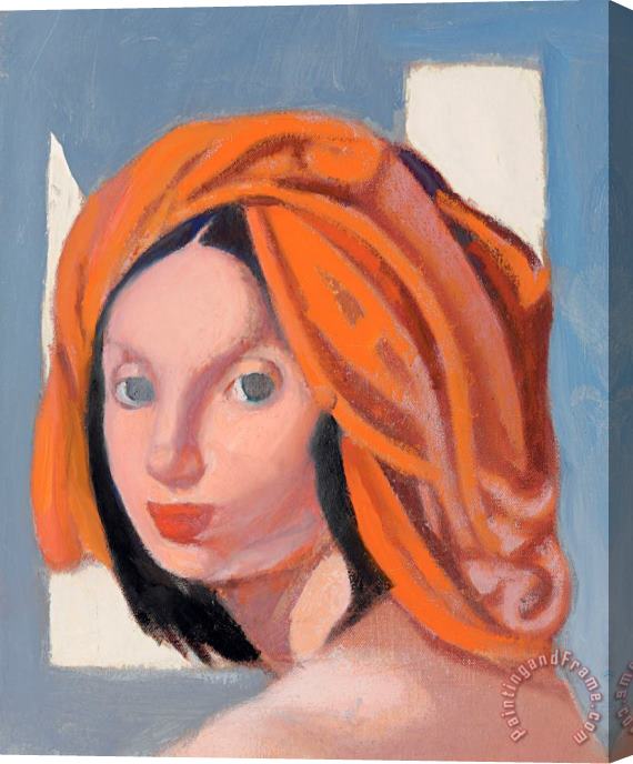 tamara de lempicka Le Turban Orange Ix,1976 Stretched Canvas Painting / Canvas Art