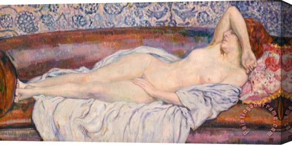 Theo van Rysselberghe Reclining Nude Stretched Canvas Painting / Canvas Art