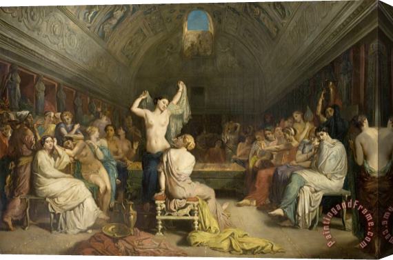 Theodore Chasseriau The Tepidarium Stretched Canvas Painting / Canvas Art