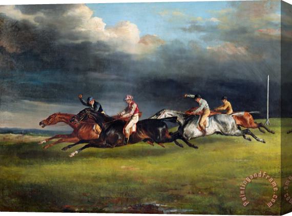 Theodore Gericault The Epsom Derby Stretched Canvas Painting / Canvas Art