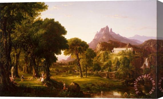 Thomas Cole Dream of Arcadia Stretched Canvas Painting / Canvas Art