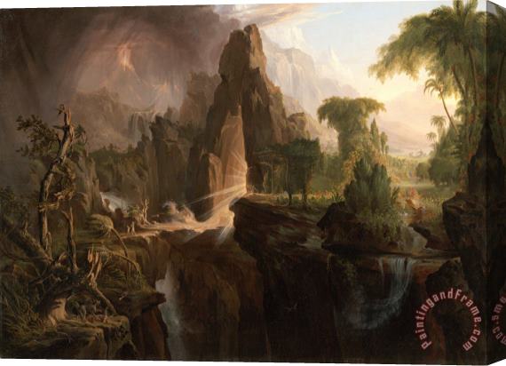 Thomas Cole Expulsion From The Garden of Eden Stretched Canvas Print / Canvas Art