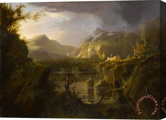 Thomas Cole Romantic Landscape Stretched Canvas Painting / Canvas Art