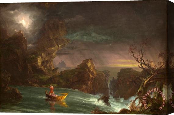 Thomas Cole The Voyage of Life: Manhood Stretched Canvas Painting / Canvas Art