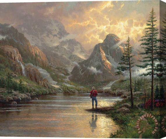 Thomas Kinkade Almost Heaven Stretched Canvas Painting / Canvas Art