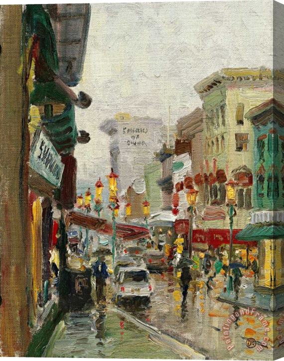 Thomas Kinkade Chinatown, San Francisco Stretched Canvas Painting / Canvas Art