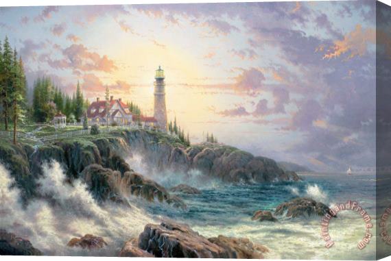 Thomas Kinkade Clearing Storms Stretched Canvas Painting / Canvas Art
