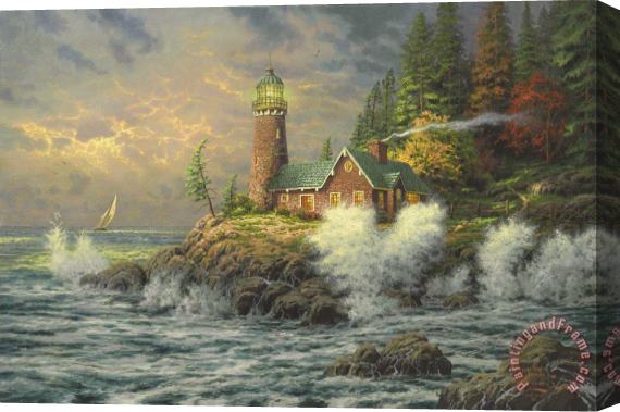 Thomas Kinkade Courage Stretched Canvas Painting / Canvas Art
