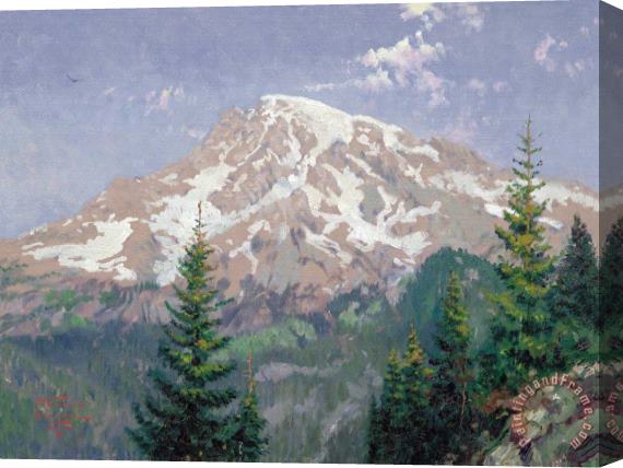 Thomas Kinkade Mount Rainier Stretched Canvas Print / Canvas Art
