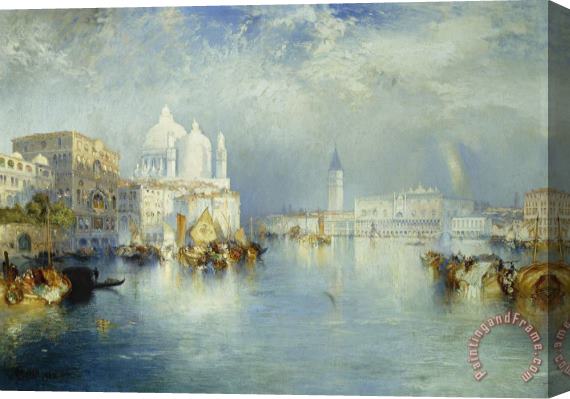 Thomas Moran Grand Canal Venice Stretched Canvas Print / Canvas Art