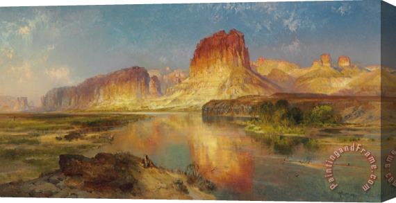 Thomas Moran Green River of Wyoming Stretched Canvas Painting / Canvas Art