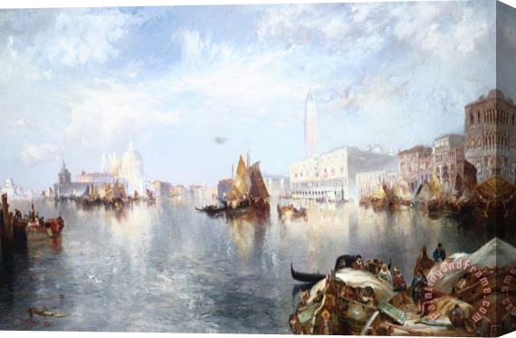Thomas Moran Venetian Grand Canal Stretched Canvas Print / Canvas Art