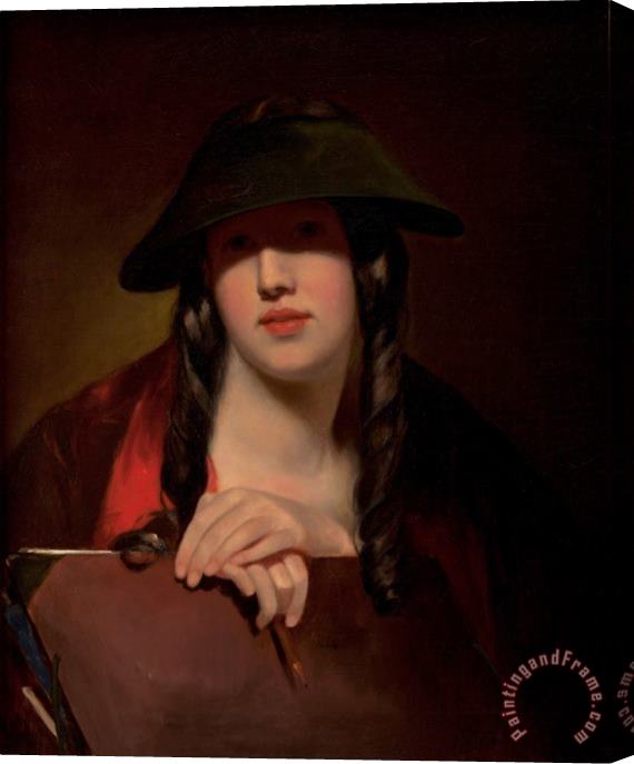 Thomas Sully The Student (rosalie Kemble Sully) Stretched Canvas Print / Canvas Art