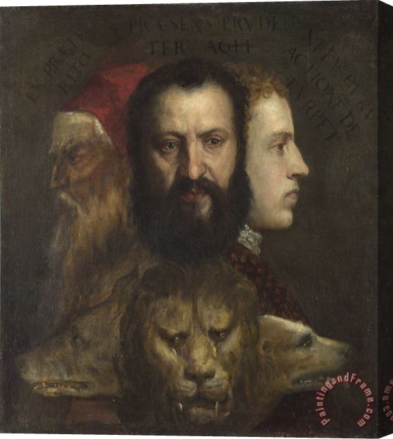 Titian An Allegory of Prudence Stretched Canvas Print / Canvas Art