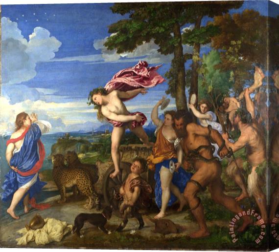 Titian Bacchus And Ariadne Stretched Canvas Painting / Canvas Art