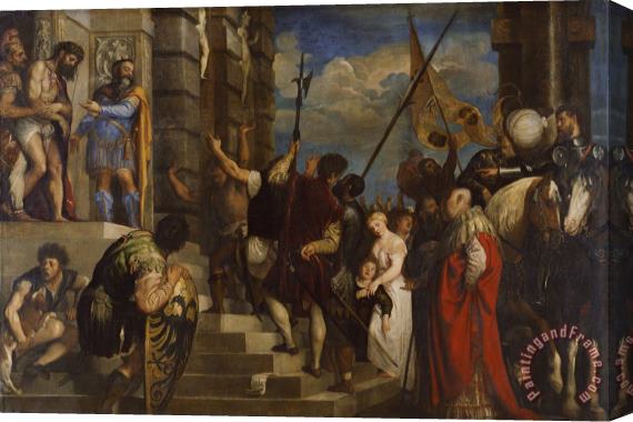 Titian Ecce Homo Stretched Canvas Painting / Canvas Art
