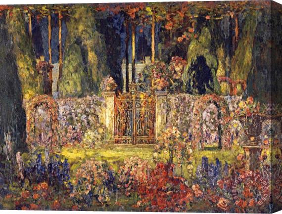 Tom Mostyn The Manor Gates Stretched Canvas Painting / Canvas Art