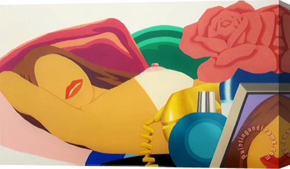 Tom Wesselmann Nude with Rose, 1976 Stretched Canvas Painting / Canvas Art
